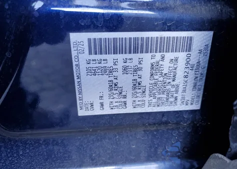 2025 Nissan Rogue Sv from USA, damaged, VIN 5N1BT3BA1SC823900